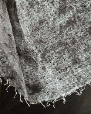 Camouflage Light Cashmere Scarf w/ Fringes Carruba