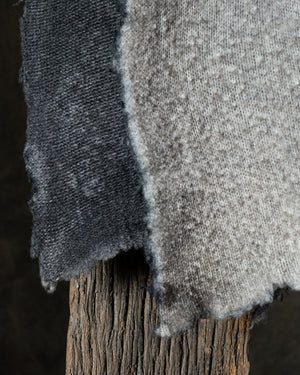 Unisex Hand Pilling Scarf w/ Destroyed Effect N/Taupe