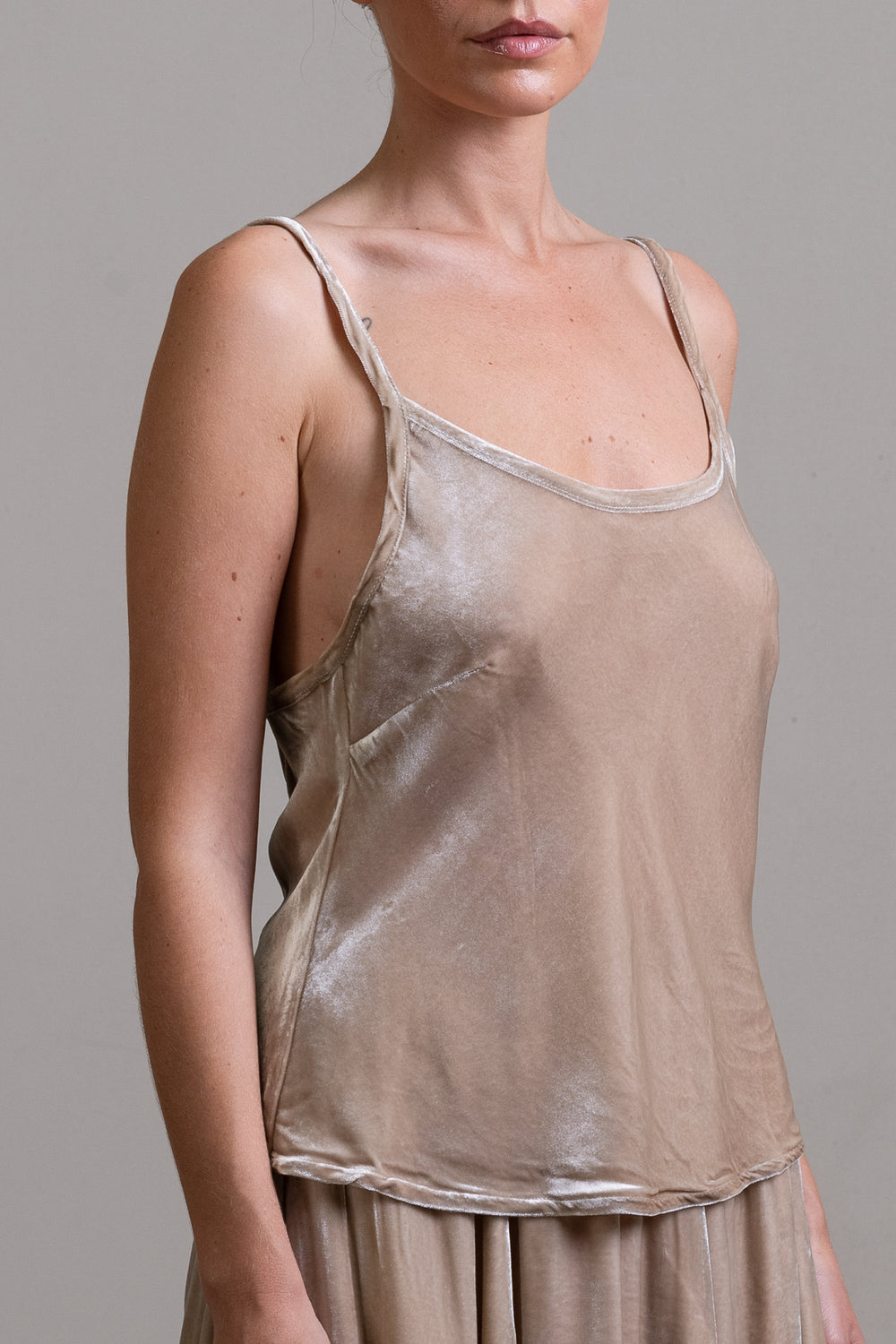 Velvet Camisole Stone