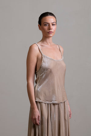 Velvet Camisole Stone