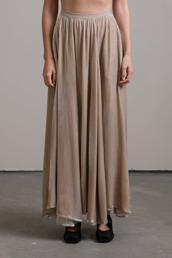 SO ME Rhinestone Ribbon Velvet Skirt main image 0