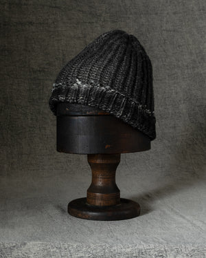 Hand Painted Corn Cob Stitch Beanie w/ Destroyed Effect N/Carruba