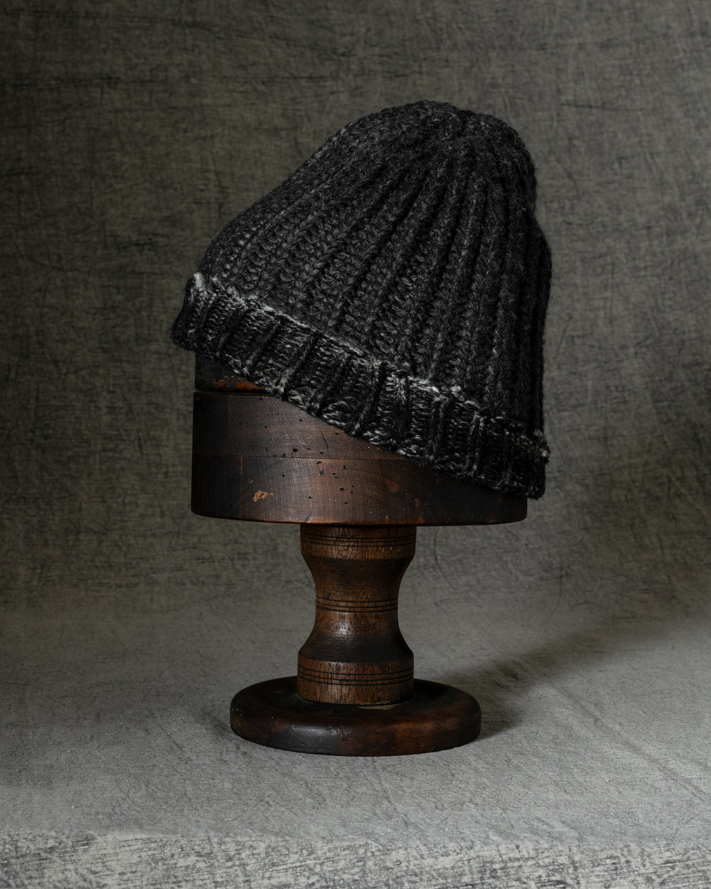 Hand Painted Corn Cob Stitch Beanie w/ Destroyed Effect N/Carruba