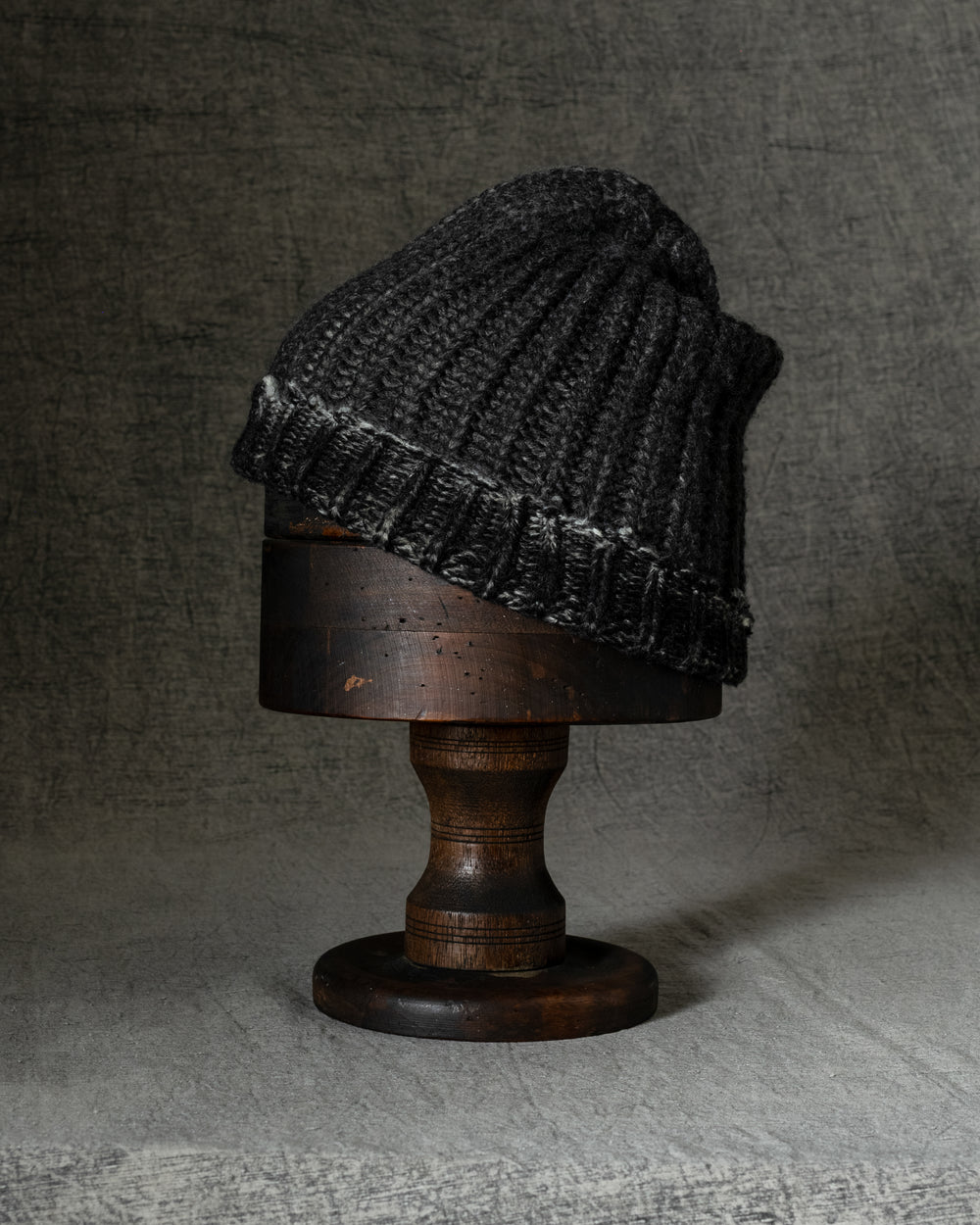 Hand Painted Corn Cob Stitch Beanie w/ Destroyed Effect N/Carruba