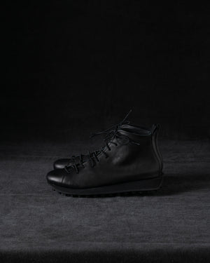 Womens High Sneakers Soft Calf Leather Black