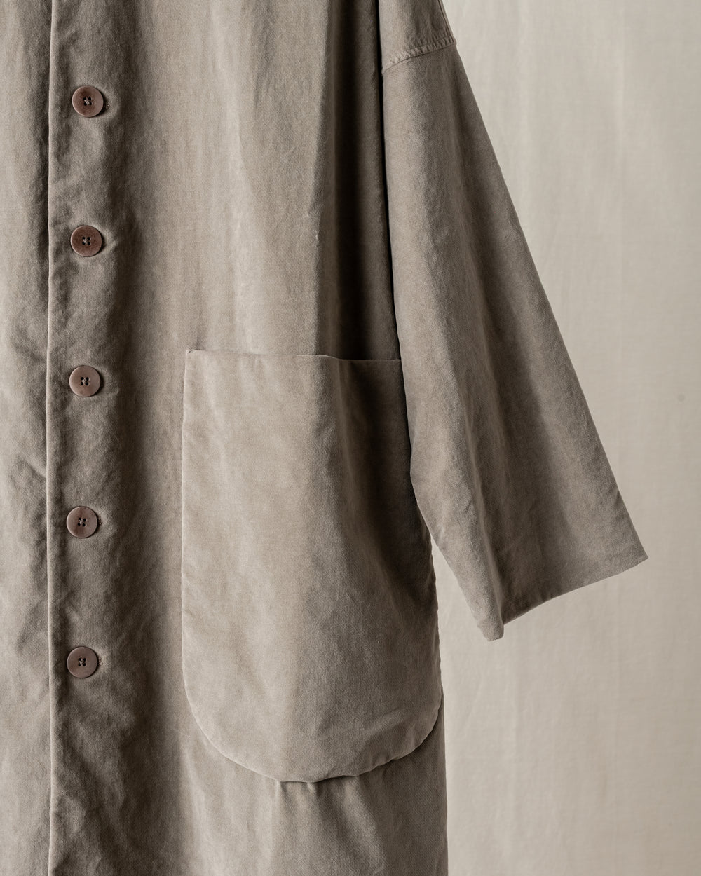 New Loose Coat Velvet Marron Glace