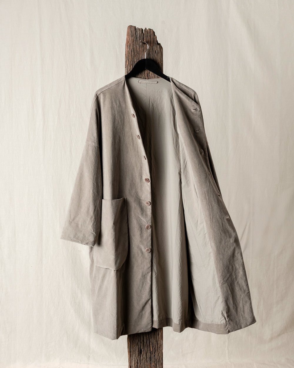 New Loose Coat Velvet Marron Glace