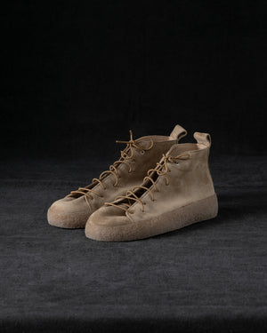 Womens Sneakers Soft Calf Suede Camel / Honey