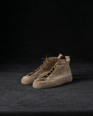 Womens Sneakers Soft Calf Suede Camel / Honey