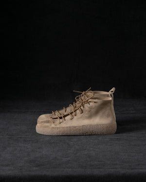 Womens Sneakers Soft Calf Suede Camel / Honey