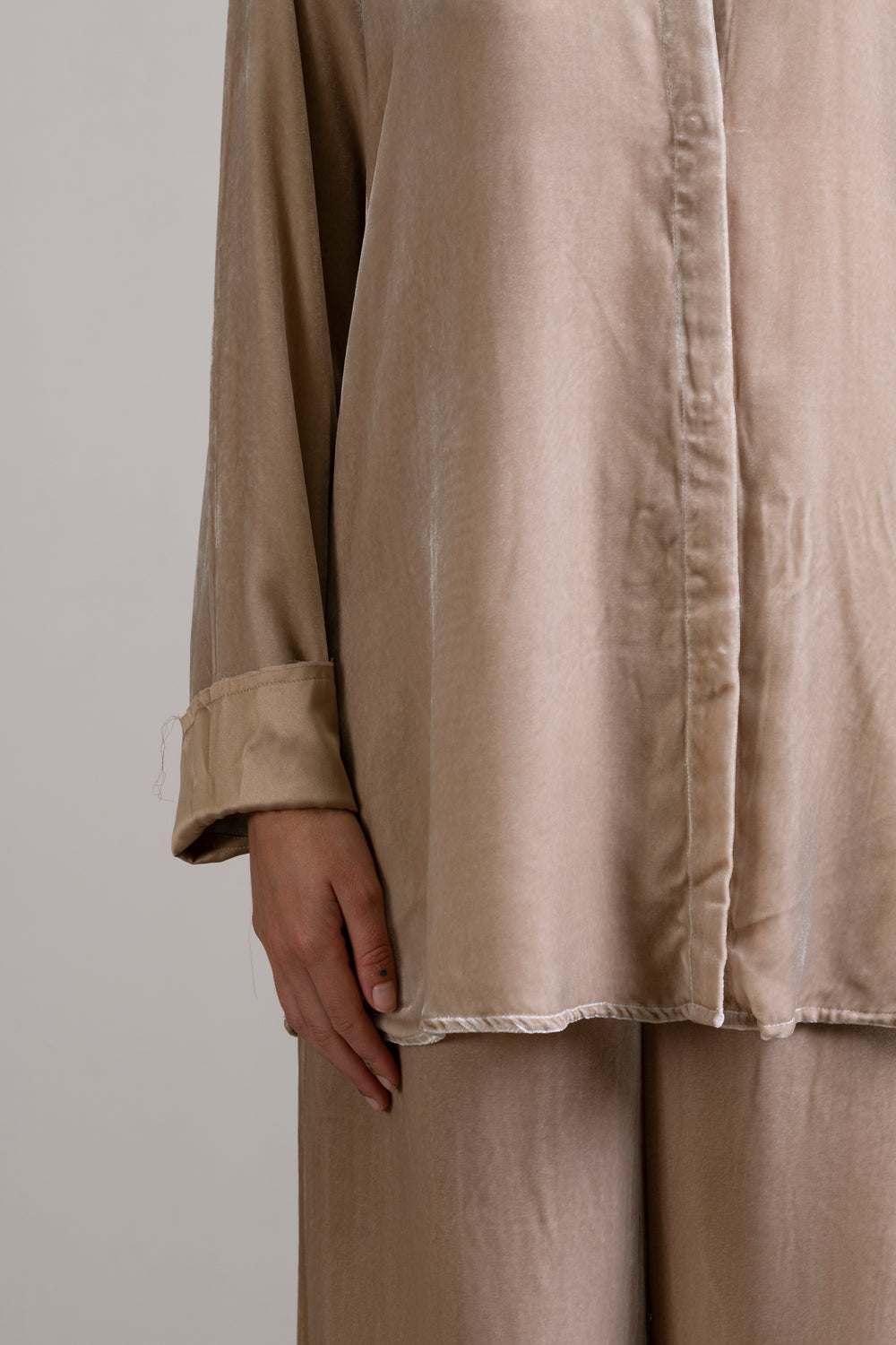 Velvet Shirt Stone