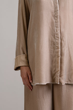 Velvet Shirt Stone