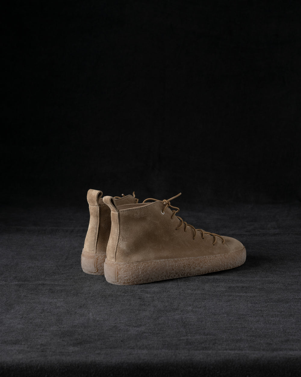 Womens Sneakers Soft Calf Suede Camel / Honey