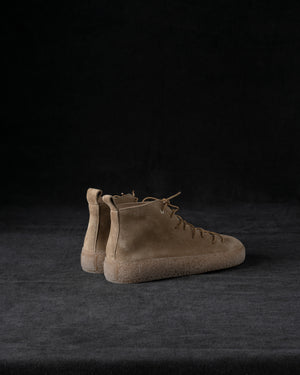 Womens Sneakers Soft Calf Suede Camel / Honey