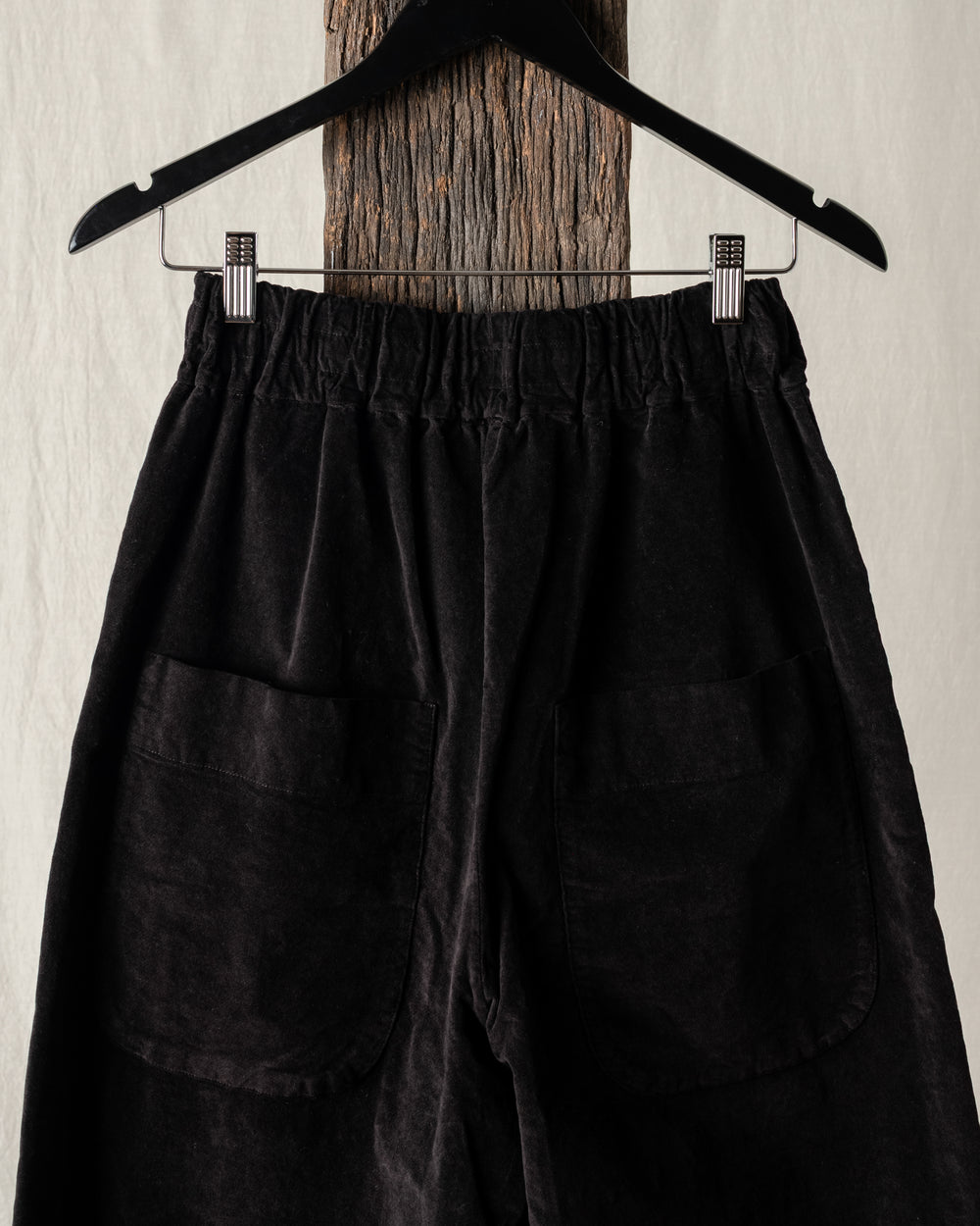 Wide & Short Trousers Velvet Chocolate