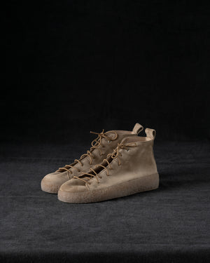 Womens Sneakers Soft Calf Suede Camel / Honey