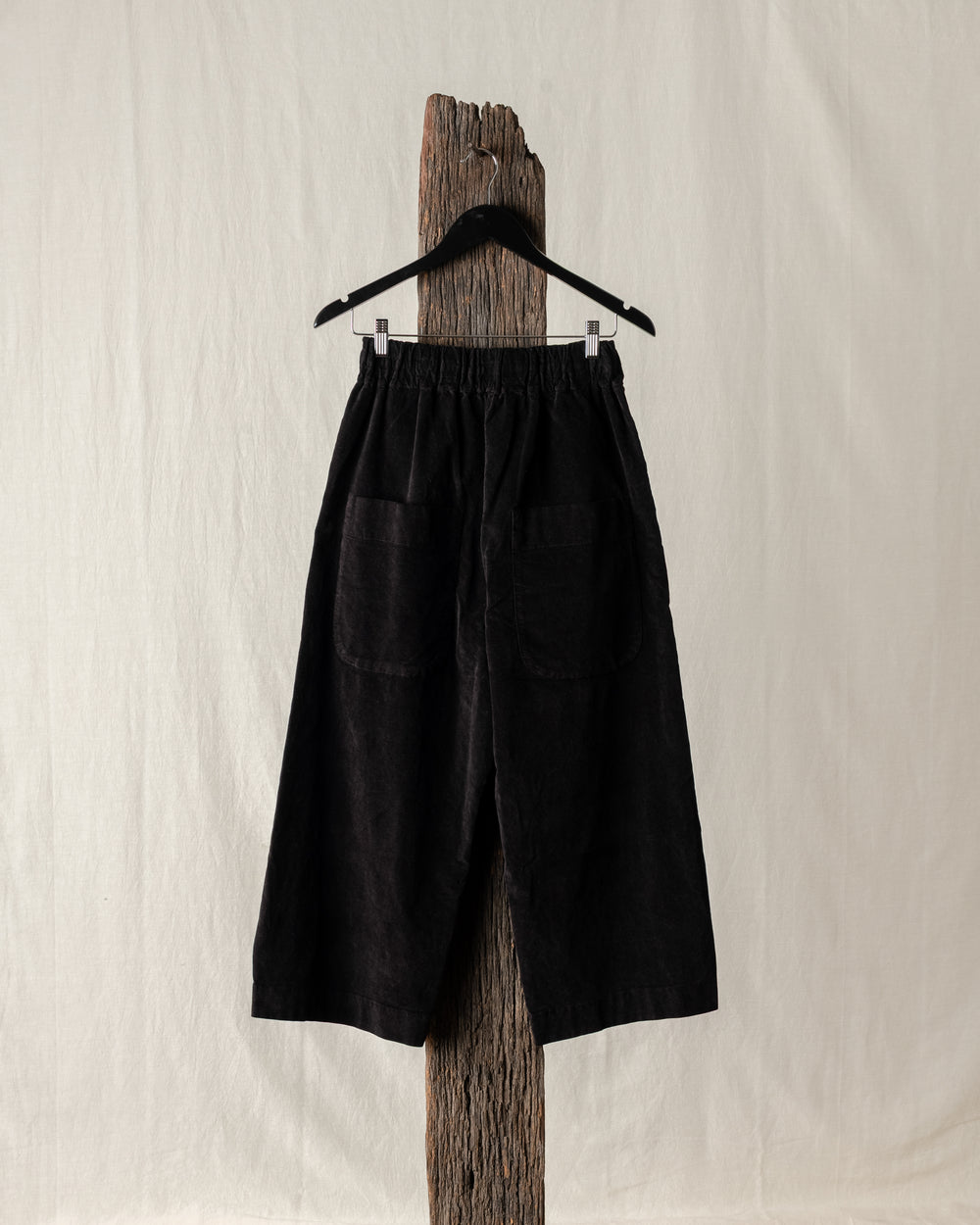 Wide & Short Trousers Velvet Chocolate