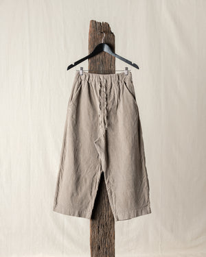 Wide & Short Trousers Velvet Marron Glace