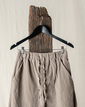 Wide & Short Trousers Velvet Marron Glace