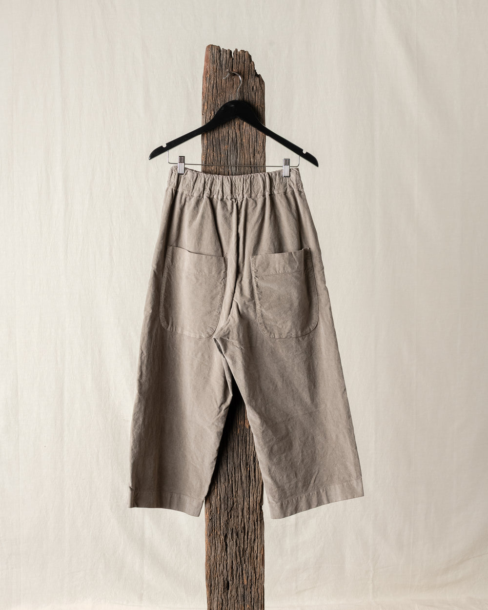 Wide & Short Trousers Velvet Marron Glace