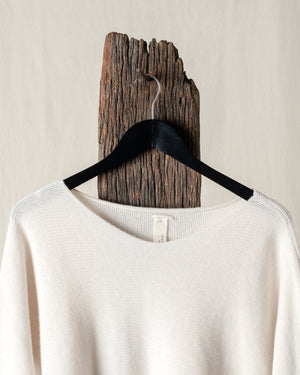 Oversized Boatneck Cashmere Oatmeal O/S