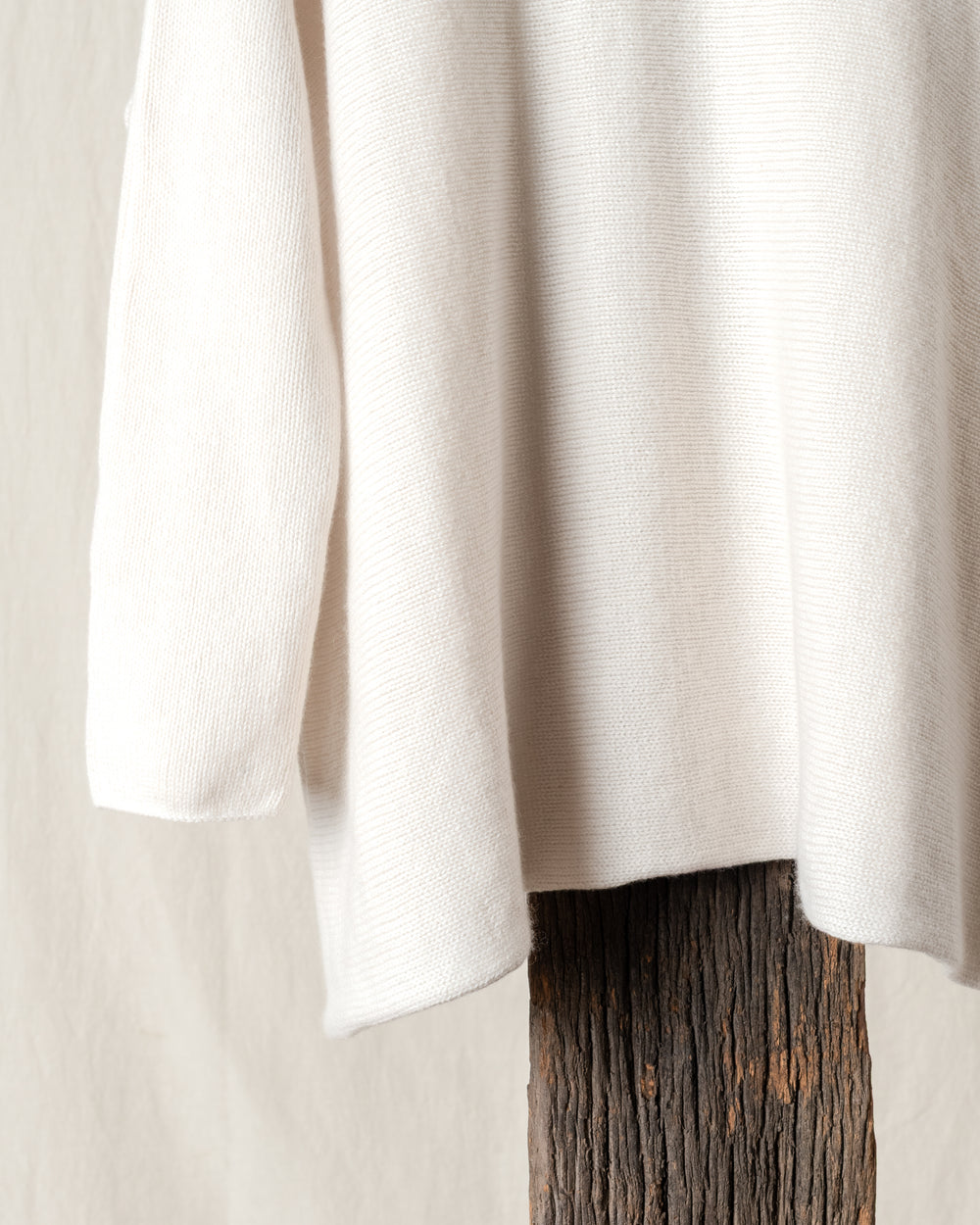 Oversized Boatneck Cashmere Oatmeal O/S