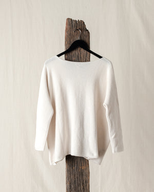 Oversized Boatneck Cashmere Oatmeal O/S