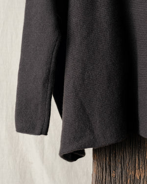 Oversized Boatneck Cashmere Chocolate O/S