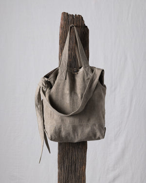 Double Dyed Cotton Linen Jacquard Two Way Unisex Tote