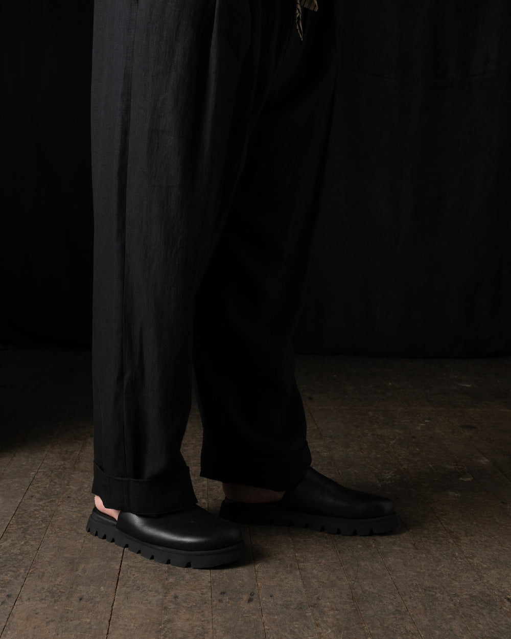 Insider Man Clogs Calf Soft Black