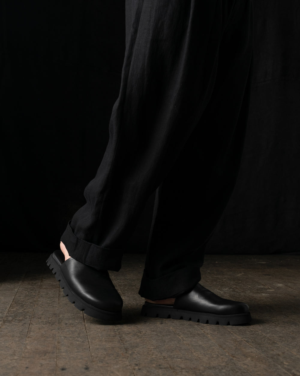 Insider Man Clogs Calf Soft Black