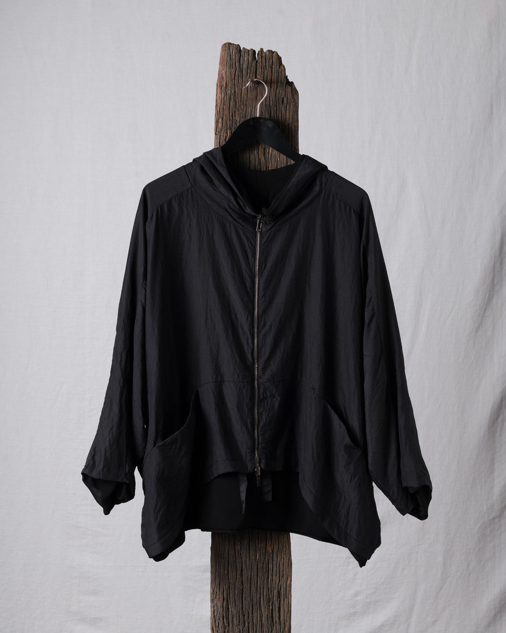 Reversible Silk Jacket Black