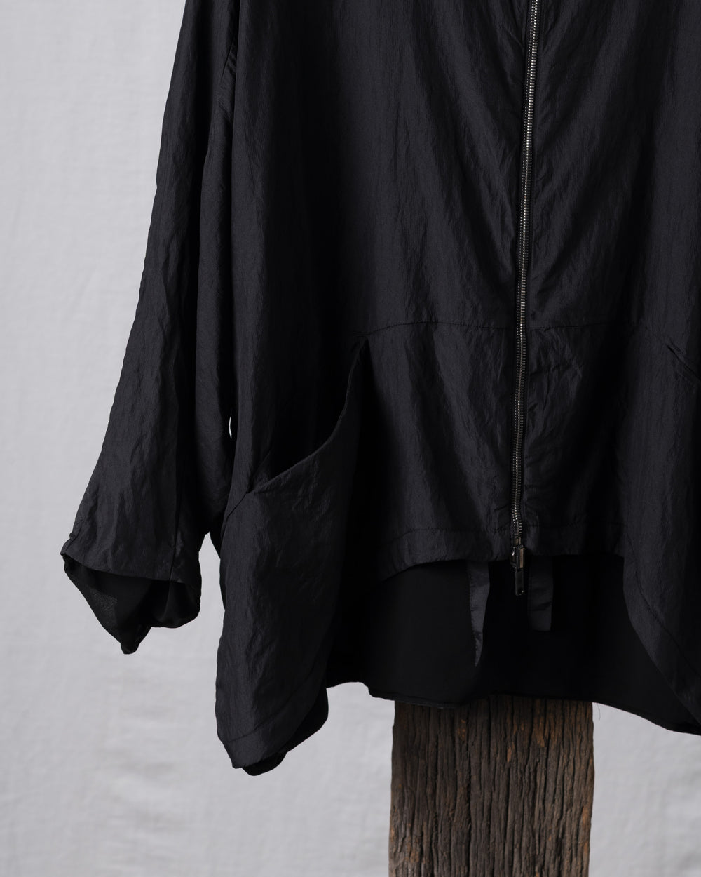 Reversible Silk Jacket Black