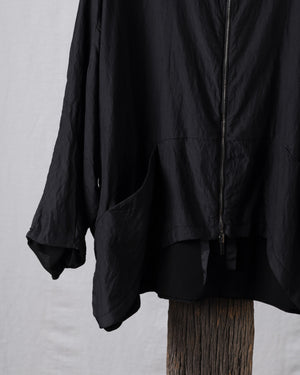 Reversible Silk Jacket Black