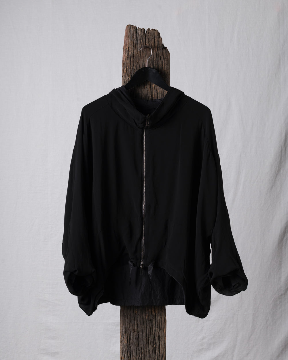 Reversible Silk Jacket Black