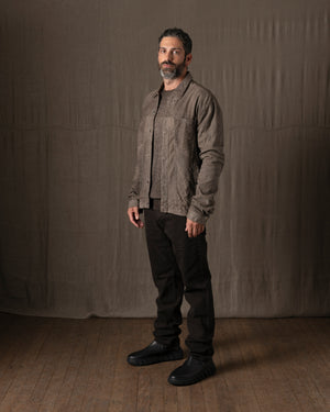 Leather Jacket Black Taupe GU26F20098VBRUSH