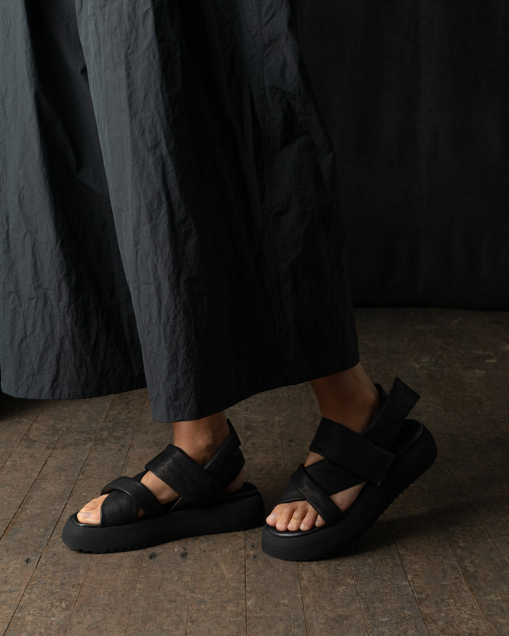 Slow Motion Bombato Calf Soft Matte Black