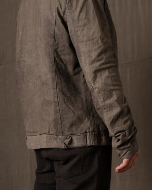 Leather Jacket Black Taupe GU26F20098VBRUSH