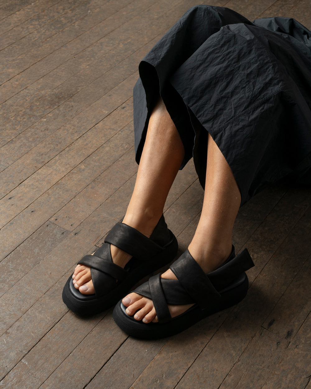 Slow Motion Bombato Calf Soft Matte Black