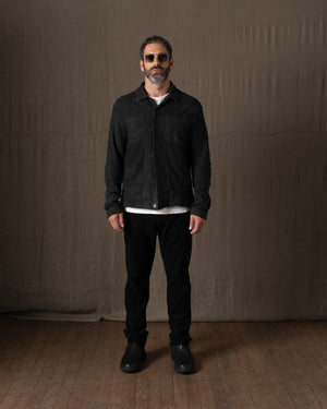 Leather Jacket Nero GU26F20098VREV