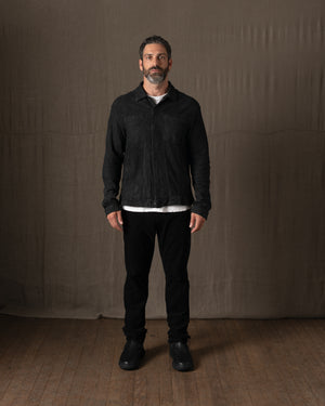 Leather Jacket Nero GU26F20098VREV