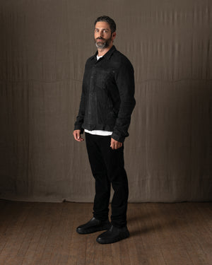 Leather Jacket Nero GU26F20098VREV