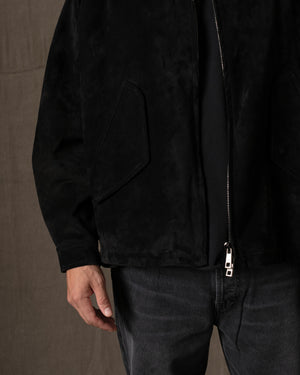 Padded Leather Jacket Nero GU26F26001BCSD