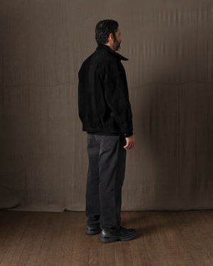 Padded Leather Jacket Nero GU26F26001BCSD