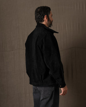 Padded Leather Jacket Nero GU26F26001BCSD