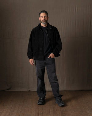 Padded Leather Jacket Nero GU26F26001BCSD