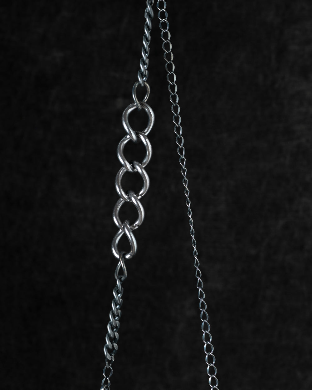 Love Gala Handbag with Swarovski Crystals w/ Chain in Black / Grey