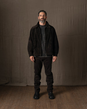 Padded Leather Jacket Moka GU26F26001BCSD