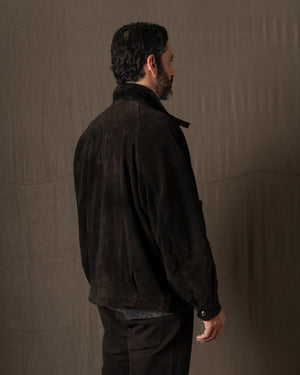 Padded Leather Jacket Moka GU26F26001BCSD