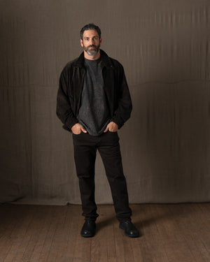 Padded Leather Jacket Moka GU26F26001BCSD